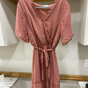 Peach Roolee Dress